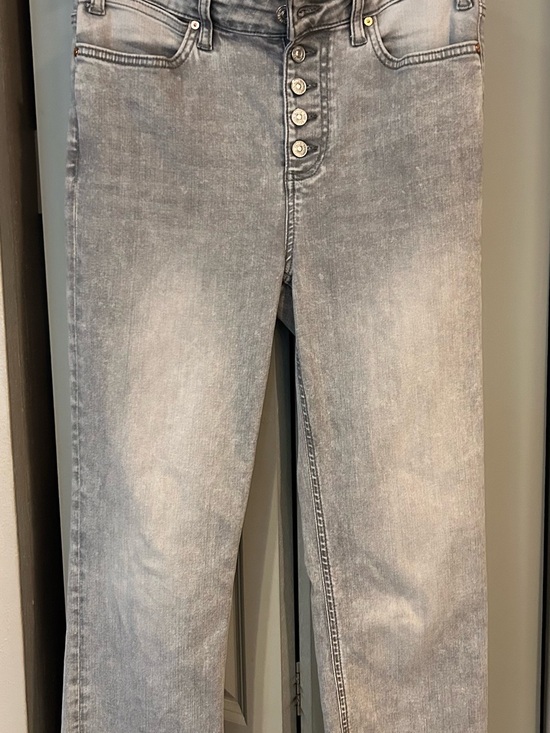PAIGE Denim - PAIGE Gray Button-Fly Denim Jeans